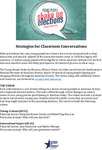 Young People Shake Up Elections (History Proves It) Educator Guide Activity Young People Shake Up Elections (History Proves It) Educator Guide Activity