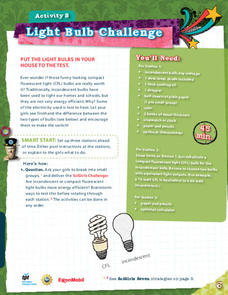 Light Bulb Challenge Activity Light Bulb Challenge Activity