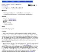 Learning about a Culture from Objects Lesson Plan Learning about a Culture from Objects Lesson Plan