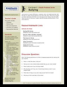 Bullying: Grades K-2 Lesson Plan Bullying: Grades K-2 Lesson Plan