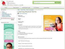 Learning Musical Terms Lesson Plan Learning Musical Terms Lesson Plan