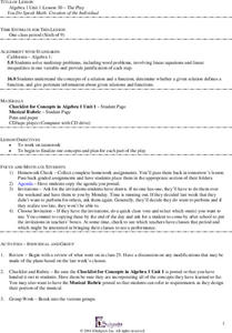 The Play Lesson Plan The Play Lesson Plan