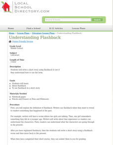 Understanding Flashback Lesson Plan Understanding Flashback Lesson Plan