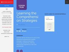 Learning the Comprehension Strategies Lesson Plan Learning the Comprehension Strategies Lesson Plan