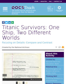 Titanic Survivors: One Ship, Two Different Worlds Interactive Titanic Survivors: One Ship, Two Different Worlds Interactive