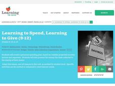 Learning to Spend, Learning to Give Lesson Plan Learning to Spend, Learning to Give Lesson Plan