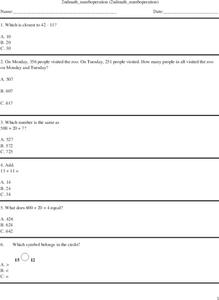 2nd Grade Math Worksheet 2nd Grade Math Worksheet