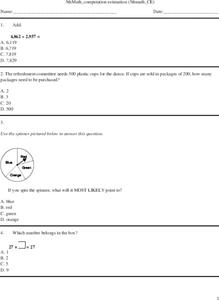 Math Computation Review for Grade 5 Worksheet Math Computation Review for Grade 5 Worksheet