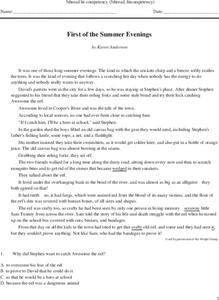 Reading Comprehension Review for Grade 5 Worksheet Reading Comprehension Review for Grade 5 Worksheet