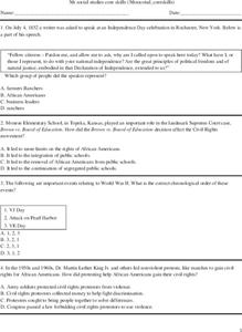 5th Grade Social Studies Worksheet 5th Grade Social Studies Worksheet