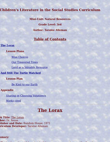 Land as a Valuable Resource Lesson Plan Land as a Valuable Resource Lesson Plan