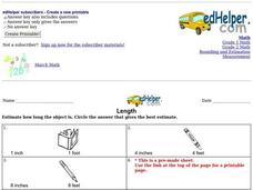 Length Worksheet Length Worksheet