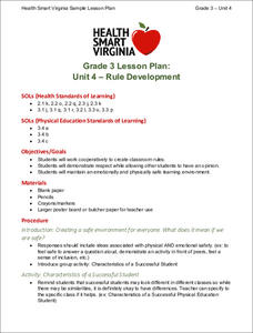 Rule Development Lesson Plan Rule Development Lesson Plan