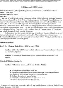 Civil Rights and Cold Warriors Lesson Plan Civil Rights and Cold Warriors Lesson Plan