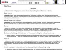 Let It Snow! Lesson Plan Let It Snow! Lesson Plan
