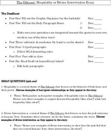 The Odyssey: Hospitality or Divine Intervention Essay Performance The Odyssey: Hospitality or Divine Intervention Essay Performance