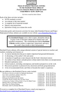 Classroom Activities for Treasure Island by Robert Louis Stevenson Unit Plan Classroom Activities for Treasure Island by Robert Louis Stevenson Unit Plan