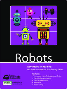 Reading Adventure Pack: Robots Activity Reading Adventure Pack: Robots Activity