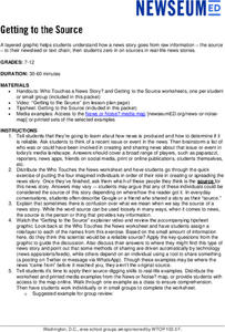 Getting to the Source Lesson Plan Getting to the Source Lesson Plan
