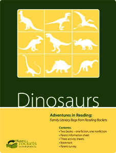 Reading Adventure Pack: Dinosaurs Activity Reading Adventure Pack: Dinosaurs Activity