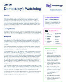 Democracy’s Watchdog Lesson Plan Democracy’s Watchdog Lesson Plan