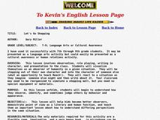 Let's Go Shopping Lesson Plan Let's Go Shopping Lesson Plan