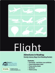 Reading Adventure Pack: Flight Activity Reading Adventure Pack: Flight Activity