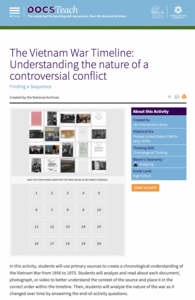 The Vietnam War Timeline: Understanding the Nature of a Controversial Conflict Interactive The Vietnam War Timeline: Understanding the Nature of a Controversial Conflict Interactive