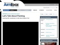 Let's Talk About Painting Lesson Plan Let's Talk About Painting Lesson Plan