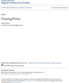 Framing Poetry Unit Plan Framing Poetry Unit Plan