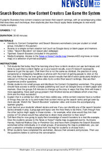 Search Boosters: How Content Creators Can Game the System Lesson Plan Search Boosters: How Content Creators Can Game the System Lesson Plan