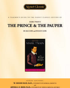A Teacher's Guide to the Signet Classic Edition of Mark Twain's The Prince and The Pauper Study Guide A Teacher's Guide to the Signet Classic Edition of Mark Twain's The Prince and The Pauper Study Guide