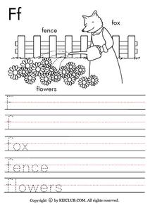 Letter Ff Worksheet Letter Ff Worksheet