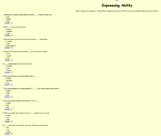 Expressing Ability Worksheet Expressing Ability Worksheet