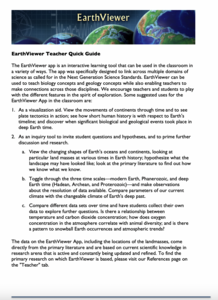 Classroom Activities: EarthViewer Activity Classroom Activities: EarthViewer Activity