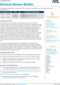Diverse Books Matter Lesson Plan Diverse Books Matter Lesson Plan