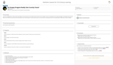 Do Hungry Dragons Really Like Crunchy Tacos?: Adjectives Lesson Plan Do Hungry Dragons Really Like Crunchy Tacos?: Adjectives Lesson Plan