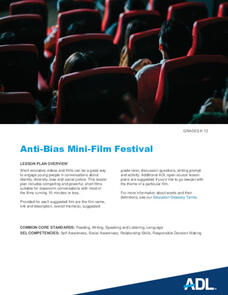 Anti-Bias Mini-Film Festival Lesson Plan Anti-Bias Mini-Film Festival Lesson Plan