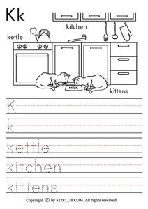Letter K Worksheet Letter K Worksheet