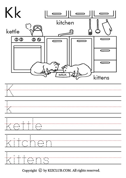 Letter K Worksheet Letter K Worksheet