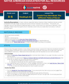 Create Your Own Book: The Different Tales of Raven Activity Create Your Own Book: The Different Tales of Raven Activity