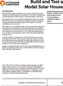 Concord Consortium: Stem Resources: Build and Test a Model Solar House Unit Plan Concord Consortium: Stem Resources: Build and Test a Model Solar House Unit Plan