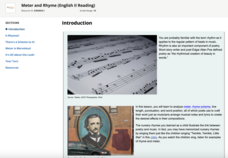 Meter and Rhyme (English II Reading) Interactive Meter and Rhyme (English II Reading) Interactive