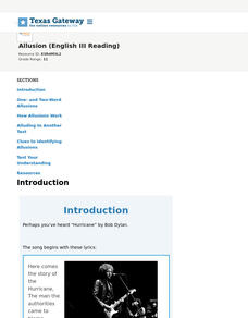 Allusion (English III Reading) Interactive Allusion (English III Reading) Interactive