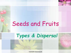 Seeds and Fruits: Types and Dispersal PPT Seeds and Fruits: Types and Dispersal PPT