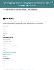 Common Lit: I'm Nobody! Who Are You? Unit Plan Common Lit: I'm Nobody! Who Are You? Unit Plan