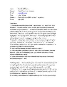 Letter Writing Lesson Plan Letter Writing Lesson Plan