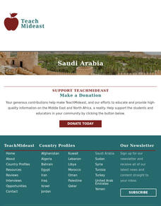 Mepc: Teach Mideast: Saudi Arabia Handout Mepc: Teach Mideast: Saudi Arabia Handout