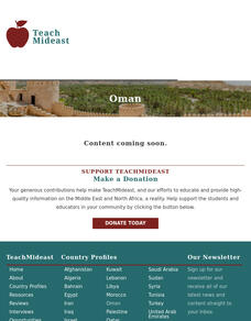Mepc: Teach Mideast: Oman Graphic Mepc: Teach Mideast: Oman Graphic