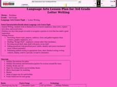 Letter Writing Lesson Plan Letter Writing Lesson Plan